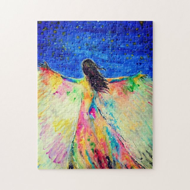 Wasserfarbenpuzzle (Vertikal)
