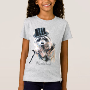 Wasserfarbenraccoon mit Top Hat - Dapper Gentleman