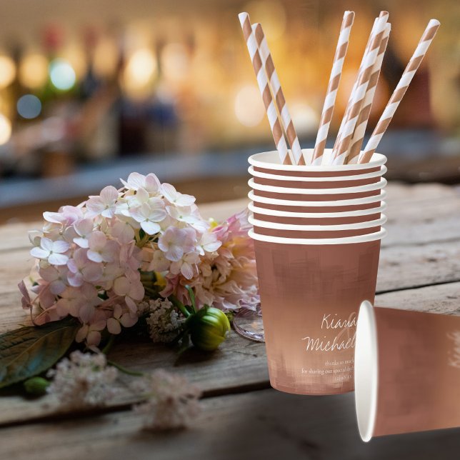 Wasserfarbenreflektionen Hochzeitszange ID774 Pappbecher (Von Creator hochgeladen)