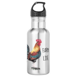 Wasserfarbenrooster Edelstahlflasche