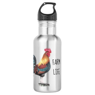 Wasserfarbenrooster Edelstahlflasche