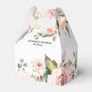 Wasserfarbenrosa Blumenzehen Geschenkschachtel
