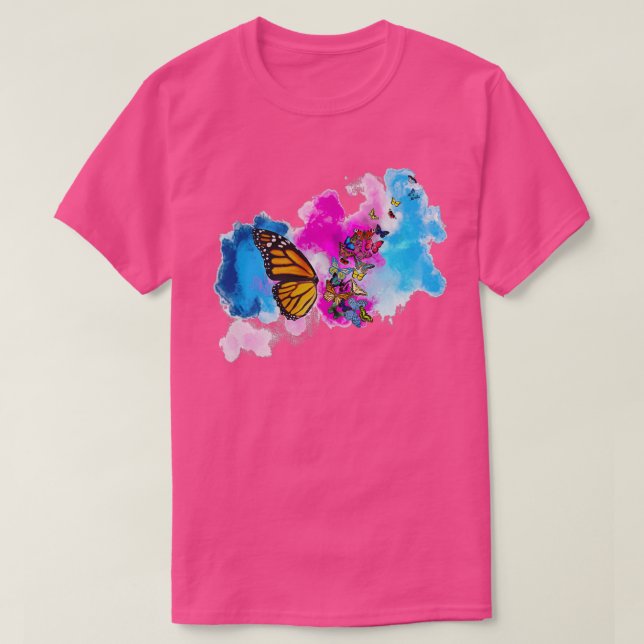 Wasserfarbenschmetterling 2 1 T-Shirt (Design vorne)