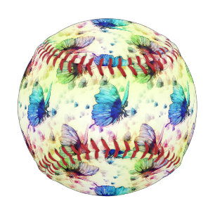 Wasserfarbenschmetterlinge Baseball