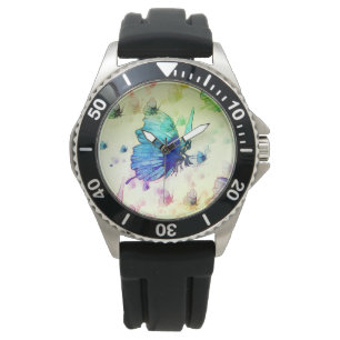 Wasserfarbenschmetterlinge beobachten armbanduhr