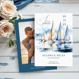 Wasserfarbensegler und Hochzeiten am Foto Save The Date
