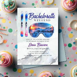 Wasserfarbenskifahren Einladung