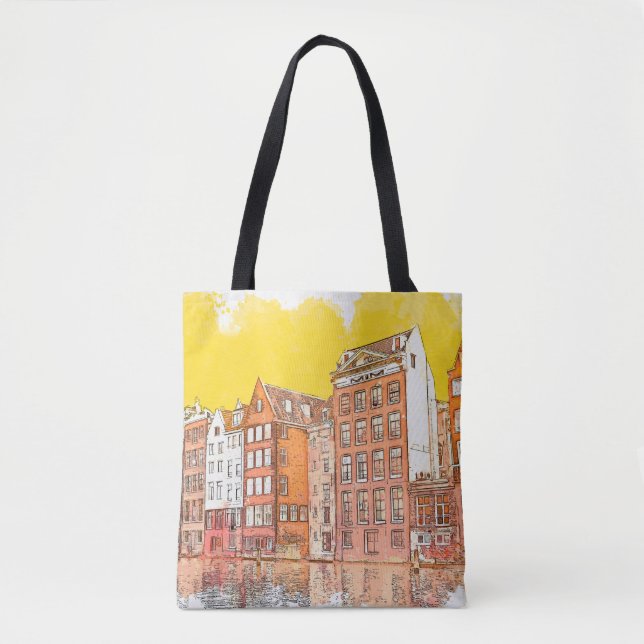Wasserfarbenskizze oder Illustration eines traditi Tasche (Vorderseite)
