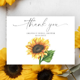 Wasserfarbensonne, vielen Dank an Brautparty Dankeskarte