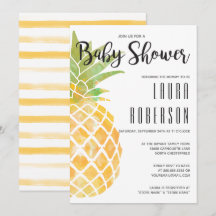 Wasserfarbenstift Ananas Stripe Babydusche