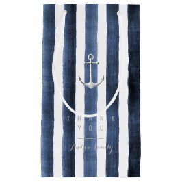 Wasserfarbenstreifen mit Monogramm Kleine Geschenktüte