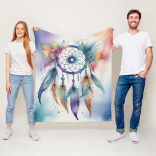 Wasserfarbenverträumter Fleecedecke