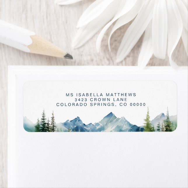 Wasserfarbenwald Rustikales Abenteuer Rückkehr (Insitu)