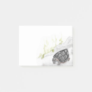 Wasserfarbenwald Waldschildkröte Post-it Klebezettel
