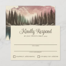 Wasserfarbenwaldhochzeit