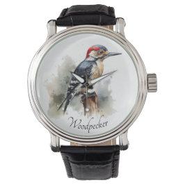 Wasserfarbenwaldspecht Armbanduhr