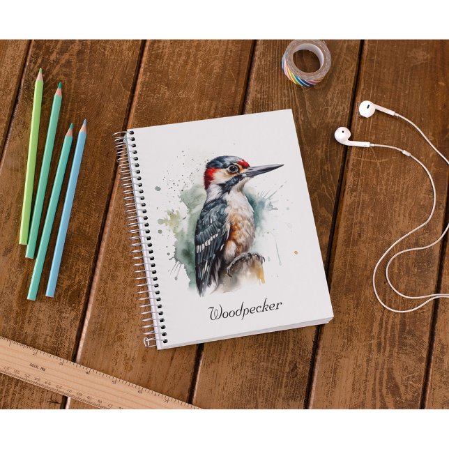 Wasserfarbenwaldspecht Notizblock (Von Creator hochgeladen)