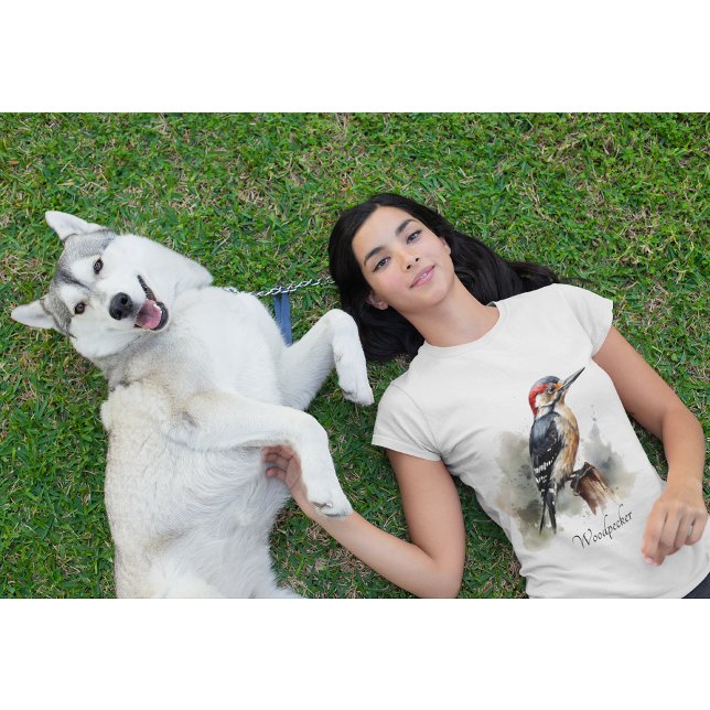 Wasserfarbenwaldspecht T-Shirt (Von Creator hochgeladen)