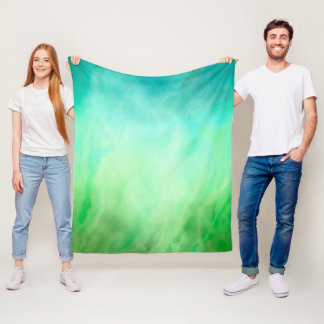 Wasserfarbenwellen im Ozean Fleecedecke