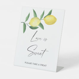 Wasserfarbenzitrus - Liebe ist süß, Leckerei Sockelschild