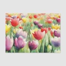 Wasserfarbfeld Blume-Tulip (C)
