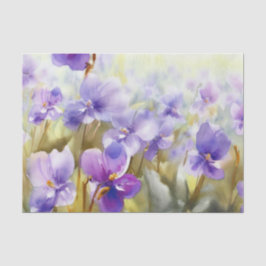 Wasserfarbfeld Blume-Violet (C) Seidenpapier