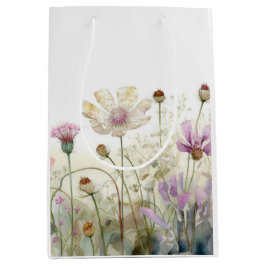 Wasserfarbfeld wild lebender Blume Mittlere Geschenktüte