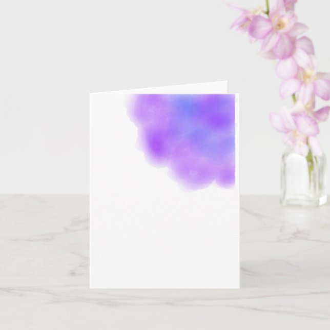 Wasserfarbige, einfache geklappte Grußkarte Karte (Orchidee)
