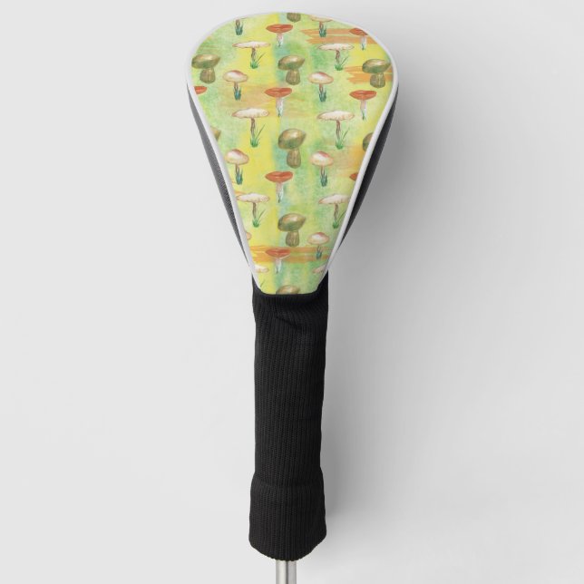 Wasserfarbige Pilzverglasung Golf Headcover (Vorderseite)