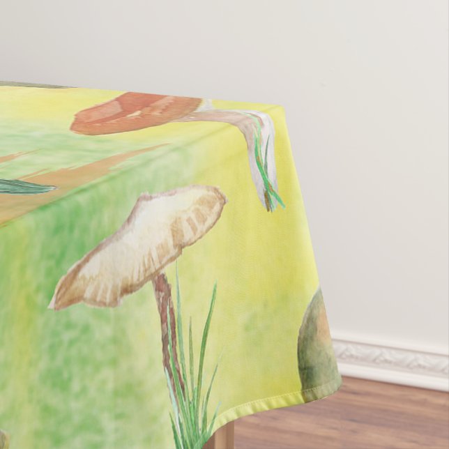 Wasserfarbige Pilzverglasung Tischdecke (Beispiel)