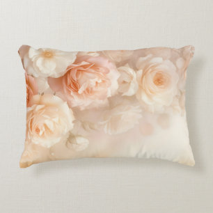 Wasserfarbige Rose von Blush 3 D Dekokissen