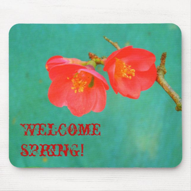 Wasserfarbiger Sakura-Blossom Mousepad (Vorne)