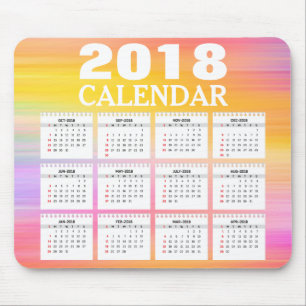 Wasserfarbkalender 2018  Mousepad