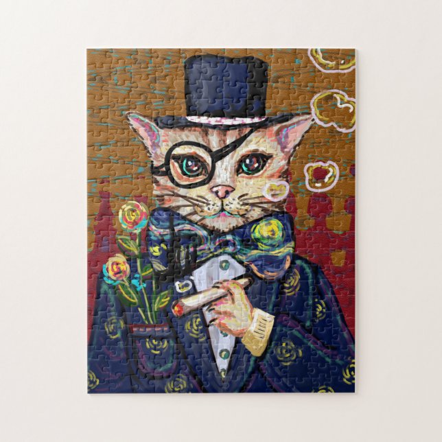 Wasserfarbkatze (Vertikal)