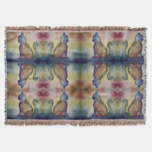 Wasserfarbkatze Decke (Vorderseite)