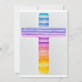 Wasserfarbkreuz/Taufkarte/Christliche Karte