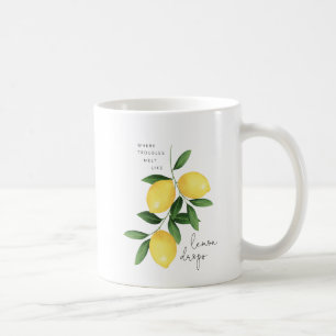 WASSERFARBLETTEN KAFFEETASSE