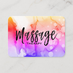 *~* Wasserfarbmassage Therapist Massage Therapie Visitenkarte