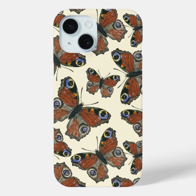 Wasserfarbmuster der Schmetterlinge Case-Mate iPhone Hülle (Rückseite)