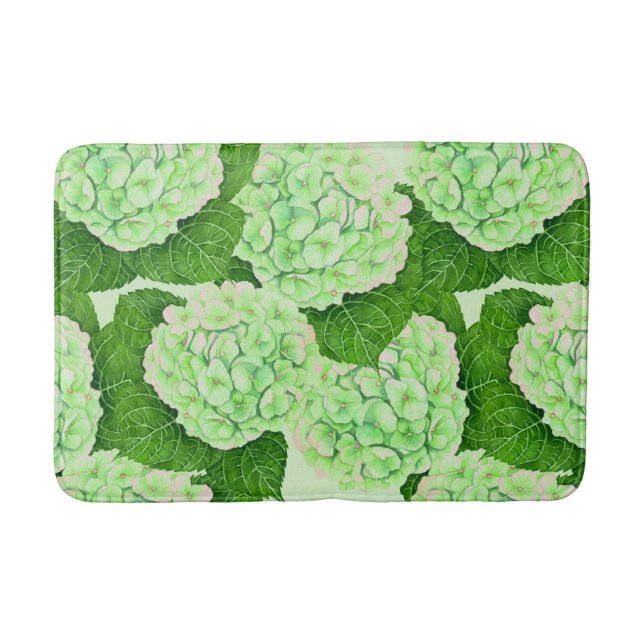 Wasserfarbmuster für Hydrangea Badematte (Vorderseite)