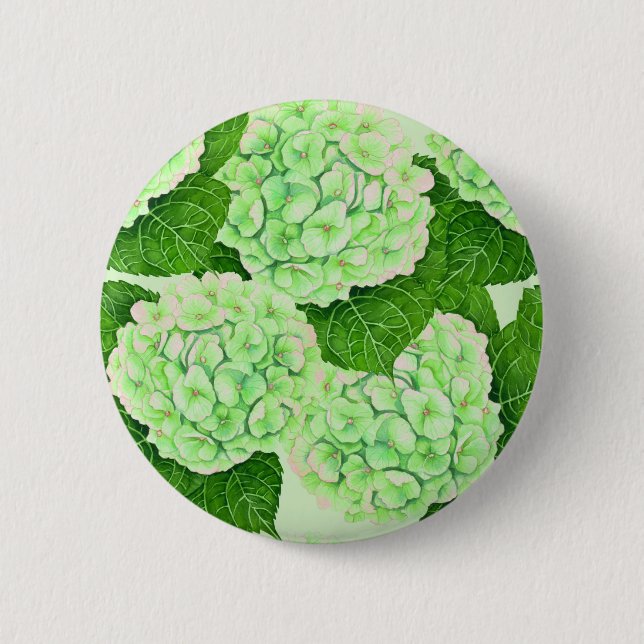 Wasserfarbmuster für Hydrangea Button (Vorderseite)