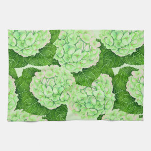 Wasserfarbmuster für Hydrangea Geschirrtuch