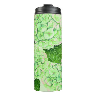 Wasserfarbmuster für Hydrangea Thermosbecher