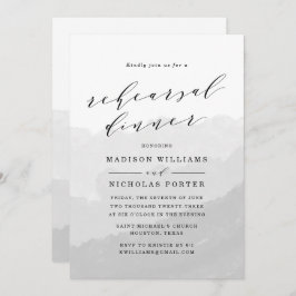 Wasserfarbnebel | Probe - Abendessen Einladung