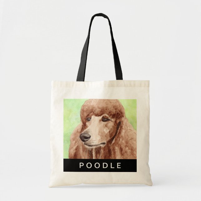 Wasserfarbpoodle Tragetasche (Vorne)