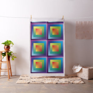 Wasserfarbverlauf-Kissen-Quilt-Quadrat Stoff