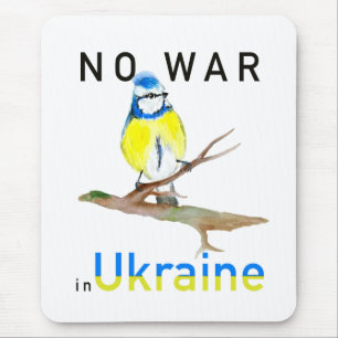 Wasserfarbvogel Kein Krieg in der Ukraine Laptop S Mousepad