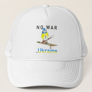 Wasserfarbvogel Kein Krieg in der Ukraine Laptop S Truckerkappe