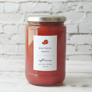 Wasserfeste Tomatensauce, Marinara, Etikett "Pasta