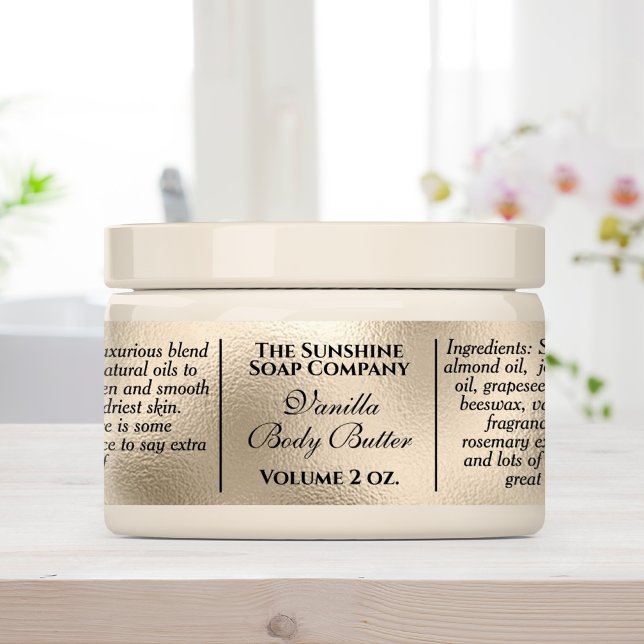 Wasserfeste, Vintage Perlfolienkosmetik Etiketten (Von Creator hochgeladen)